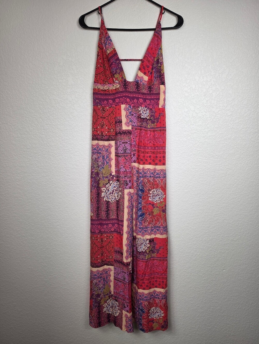 Free People Patterned Viscose Jumpsuit Size 2